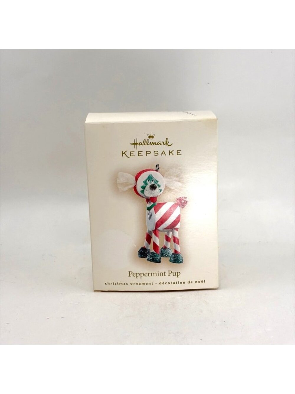 Hallmark Keepsake Ornament 2007 Peppermint Pup Candy Stripes Dog Puppy NEW